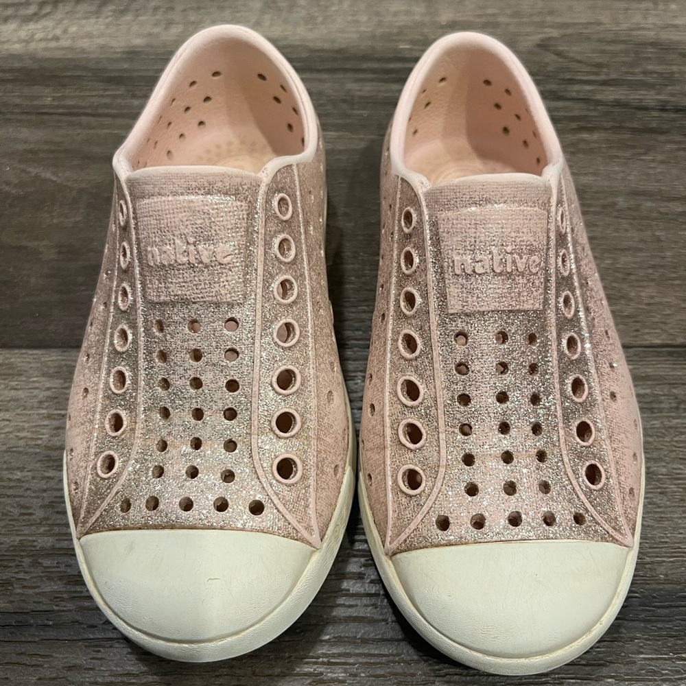 Native Blush Glitter Shoes